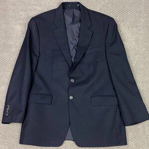Classic Men's Navy Blazer - Timeless Two-Button Suit Jacket